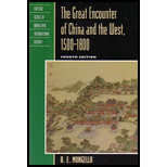 Great Encounter of China and West, 1500 1800