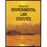 Selected Environmental Law Statutes 2013 14