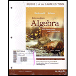 Intermediate Algebra with Applications and Visualization (Loose)