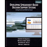 Developing Spreadsheet Based Decision Support Systems