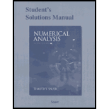 Numerical Analysis   Student Solution Manual