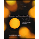 Elementary and Intermediate Algebra, Volume 2. (Custom)