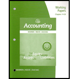 Accounting Working Papers Plus, Chapter 14 26