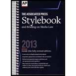 Assoc. Pr. Stylebook and Briefing On 2013