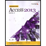 Microsoft Access 2013 Bench., Level 1 With Cd