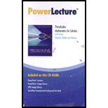 Precalculus Mathematics for Calc. POWERLECTURE<