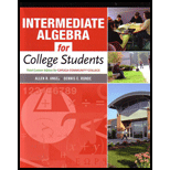 Intermediate Algebra for Coll. Stud. (Custom)