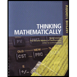 Thinking Mathematically (Custom)