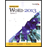 Benchmark Series  Word 2013, Level 1   With CD