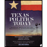 Texas Politics Today 2011 2012 (Custom)