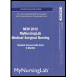 Medical Surgical Nursing MyNrs.Lab (6 Month)