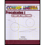 College Algebra Precalculus I