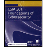 CSIA301 Foundations Of Cyber Security (Custom Package)