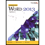 Benchmark Series Word 2013, Level 1   Text Only