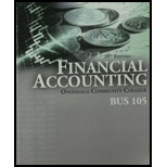 Financial Accounting  Bus 105 (Custom)