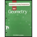 Geometry-Countdown to Testing Transparencies (Teacher) -  Holt Rinehart, Teacher's Edition, Loose-Leaf