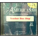 Holt McDougal The Americans Florida: Teacher One Stop DVD-ROM Reconstruction to the 21st Century -  Teacher's Edition