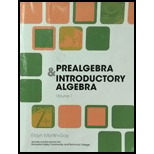 Prealgebra and Intro. Algebra Volume 1 (Custom)