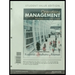 Operations Management Processes and Supply Chains Looseleaf 11TH 16 Edition, by Lee J Krajewski Manoj K Malhotra and Larry P Ritzman - ISBN 9780133872460