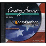 McDougal Littell Creating America EasyPlanner CD-ROM Grades 6-8 1877 to the - HOUGHTON MFLN.