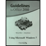 Guidelines for Microsoft Office 2010 Using Microsoft Windows 7 -Module -  Muir, Paperback