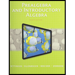 Prealgebra and Introductory Algebra - Bittinger