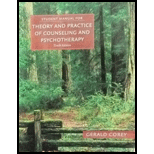 Theory and Practice of Counseling and Psychotherapy   Student Manual 10TH 17 Edition, by Gerald Corey - ISBN 9781305664470