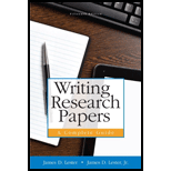 Writing Research Papers - James D. Lester