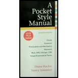 Pocket Style Manual - 2016 MLA Updated 7th edition (9781319083526