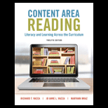 Content Area Reading Literacy and Learning Across the Curriculum   Text Only Looseleaf 12TH 17 Edition, by Richard T Vacca Jo Anne L Vacca and Maryann Mraz - ISBN 9780134228068