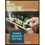 Managing Marketing in 21st Century   B and W 4TH 17 Edition, by Noel Capon - ISBN 9780986402319