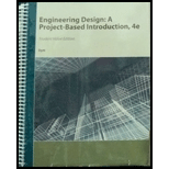 Engineering Design: A Project-Based Introduction 4th Edition -  Dym, Spiral-bound