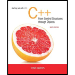 Starting Out with C++ from Control Structures to Objects - With 2 Access by Tony Gaddis - ISBN 9780134544847