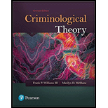 Criminological Theory 7TH 18 Edition, by Frank P Williams - ISBN 9780134558899