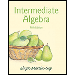 Intermediate algebra martin gay 5th edition