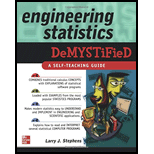 Engineering Statistics Demystified by Larry Stephens - ISBN 9780071710893
