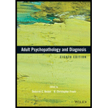 Adult Psychopathology and Diagnosis 8TH 18 Edition, by Deborah C Beidel and B Christopher Frueh - ISBN 9781119383604