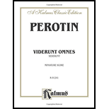 Viderunt omnes and Sederunt: Chorus/Choir Worship Collection (Miniature Score) - Perotin