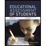 Educational Assessment of Students 8TH 19 Edition, by Susan M Brookhart and Anthony J Nitko - ISBN 9780134807072