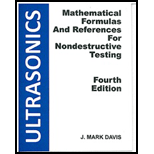 Mathematical Formulas and Reference for NDT Ultrasonic 5TH 15 Edition, by J Mark Davis - ISBN 9781884285264