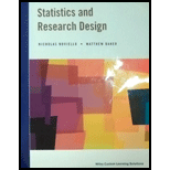 Statistics and Research Design 16 Edition, by Noviello - ISBN 9781119226352
