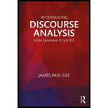 Introduction to Discourse Analysis 5TH 18 Edition, by James Paul Gee - ISBN 9781138298385