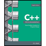 C Programming From Problem Analysis to Program Design Looseleaf 8TH 18 Edition, by DS Malik - ISBN 9781337684392