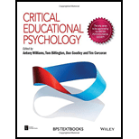 Critical Educational Psychology - Antony J. Williams, Tom Billington, Dan Goodley and Tim Corcoran