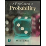First Course in Probability 10TH 19 Edition, by Sheldon Ross - ISBN 9780134753119
