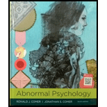 Abnormal Psychology 10TH 18 Edition, by Ronald J Comer and Jonathan S Comer - ISBN 9781319066949