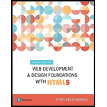 Web Development and Design Foundations with HTML5   With Access 9TH 19 Edition, by Terry Felke Morris - ISBN 9780134801148