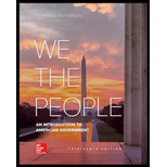 We the People Looseleaf 13TH 19 Edition, by Thomas E Patterson - ISBN 9781260165753