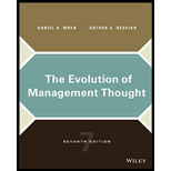 Evolution of Management Thought - Daniel A. Wren