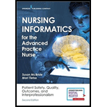 Nursing Informatics for the Advanced Practice Nurse 2ND 19 Edition, by Susan McBride and Mari Tietze - ISBN 9780826140456